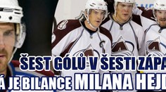 VIDEO: Hejduk má v NHL bilanci šesti gólů v šesti zápasech