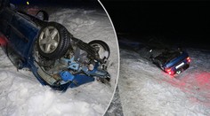 Zfetovaná matka obrátila auto na střechu. 3letá dcera je těžce zraněná