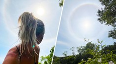 Moravany překvapil úkaz na obloze. Kolem slunce se vytvořilo halo