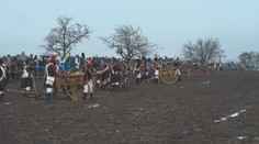 Střelba z děl a pušek. Po dvouleté pauze proběhla rekonstrukce bitvy u Slavkova