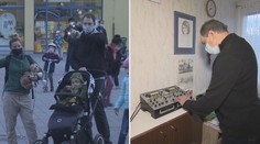 DJ Karlos pouští hudbu jako poctu záchranářům, celé sídliště se baví!