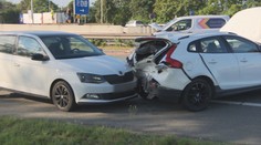 D1 blokovala hromadná nehoda. Dálnici přebíhal chodec