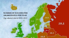 Mapa sebevražd zjistila šokující informaci o ČR! Jak jsme na tom?