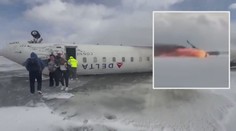 VIDEO: Záběry nehody letadla v Kanadě. Takto vypadalo hrůzné přistání