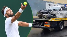 Hrozivá nehoda českého tenisty. S ženou a dětmi vyletěl z dálnice
