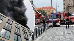 Nad Prahou se valil černý dým, hořelo rozestavěné obchodní centrum!