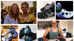 Tajemství Tour: Krásné boty maluje cyklistům dívka Rogličova parťáka