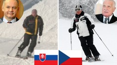 Česko vs. Slovensko: Lyžuje lépe prezident Kiska nebo Klaus?