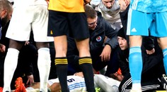 Horor v Evropské lize: Hráč Slovanu byl v bezvědomí, nehrálo se 11 minut