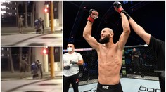 VIDEO: Nová hvězda UFC pomohla bezdomovci, dala mu peníze a burger