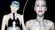 Srbka upozorňuje bodypaintingem na následky kouření! GALERIE