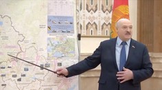 Lukašenko ukázal plány s Ukrajinou, mapa naznačuje i útok na další stát