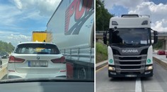 Řidič kamionu schválně ucpal D1, teď se tím začala zabývat policie!