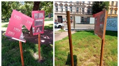 Nepochopitelný vandalismus! Někdo poničil památku Viktorie Žižkov
