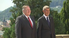 Pompeo s Babišem probral obchodní záležitosti a navštívil Miloše Zemana