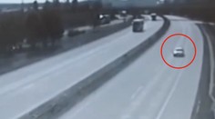 Se čtyřmi promile v dechu se cizinec řítil v protisměru po dálnici D5! VIDEO
