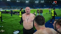 Plzeňská euforie v Římě. Do půl těla šli trenér Hyský i šéf klubu Šádek