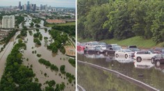 Ulice Texasu zaplavily masy vody. V Houstonu napršelo po kolena