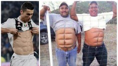 Mít břišní svaly jako Ronaldo? Jak na to, ukázali fandové z Mexika!