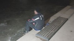Obrovský hazard v Pardubicích. Muž šel o půlnoci bruslit na rozmrzající rybník