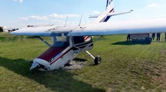 Letadlo havarovalo v Letňanech při přistání! Pilot se lehce zranil