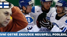 Češi v první ostré zkoušce na MS neuspěli, podlehli Finsku