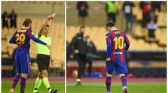 První červená karta pro Messiho! Za zákeřný úder hrozí trest na 4 zápasy