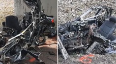 Mladíci rozpůlili při nehodě auto o pilíř mostu, oba jsou po smrti
