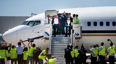 Portugalce vítal i letištní personál, fotbalisté roztančili celou ranvej!