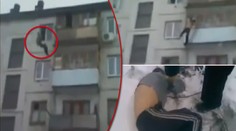 Děsivé video: Muž spadl z 5. patra na beton!