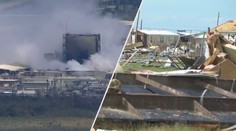 Po úderu hurikánu Laura začala hořet továrna na chemikálie! Do vzduchu uniká chlor