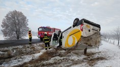 Na Vysočině vydatně sněžilo. Policie varovala před obtížnou situací na D1