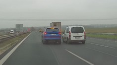 Šílené vytlačování na D1. Policie řeší další případ agresivního řidiče! VIDEO