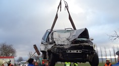 Nepřipoutaný řidič (†37) vletěl zezadu do traktoru, vůbec nebrzdil