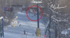 Hrůza na sjezdovce: Malý lyžař (9) spadl z lanovky! VIDEO