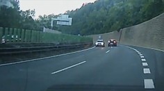 VIDEO: Další auto se řítilo v protisměru! Zasahovala policie i vrtulník