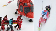 Děsivý pád: Ze Super-G se staly skoky, lyžař se těžce zranil! VIDEO