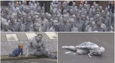Hrozivý protest: Zombie čekají na nejmocnější politiky světa