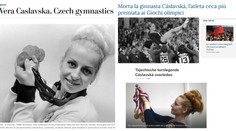 Čáslavskou oplakává celý svět! O nejlepší gymnastce píší i Japonci