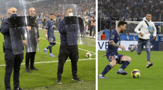 Peklo pro PSG: Zasahovat museli muži se štíty, na Messiho vyběhnul fanoušek