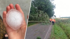 Na jihu Čech udeřila mimořádně silná bouře. Lidé hlásí až 7centimetrové kroupy