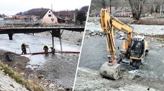 Hasiči zasahovali na řece Bělé. Unikala do ní nebezpečná látka