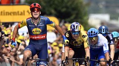 Hromadný závěrečný sprint osmé etapy ovládl Pedersen. Sagan dojel šestnáctý