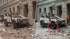 Záhadné foto! Plyn mu zničil luxusní auto a ještě dostal botičku... Nebo to bylo jinak?