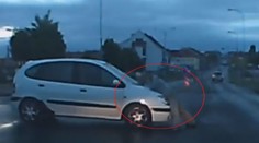 Bizarní příběh s mužem na kapotě je vyřešen, nikoho neobvinili!