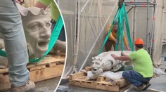Na Katedrále svatého Víta vyměnili přes 100 let starý prvek. Pomáhal i jeřáb
