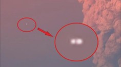 Výbuch sopky: Nedaleko byl ZÁHADNÝ STROJ. Bylo to UFO?