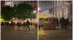 Děsivé záběry: Hooligans plení ulice Gdaňsku před finále Evropské ligy