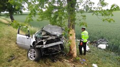 Po nárazu do stromu jeden mrtvý, jinde řidič vyvázl s vážným zraněním