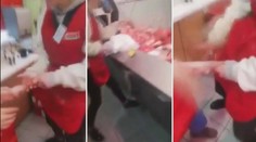 Lidé se děsí nákazy, v masně v Prachaticích takhle zacházeli s masem
